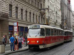 2 x Tatra T3R.P in der Station Václavké namestri "Wenzelsplatz"