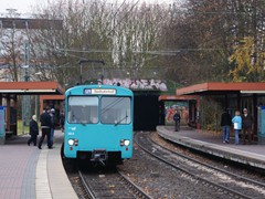 Die Station Heddernheimer Landstrae vor dem groen Umbau ca. 2010