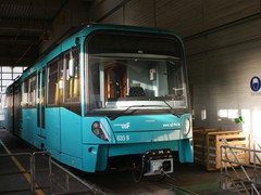 Der U-5 Wagen ist die neuste Generation der Stadtbahnwagen in Frankfurt.
Gebaut von Bombardier auf Basis des Flexi Swift. Sie sind mit dem U-4 Wagen traktionsfhig