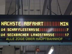 Im Juni 2008 wurde die Linie U4 bis Schfflestrae verlngert. Zuvor war sie die einzige Linie die eine echte U-Bahn war. Sie verkehrte ausschlielich im Tunnel.