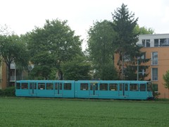 Ein U-3 Wagen auf dem Weg zur Stadtbahn-Zentralwerkstatt