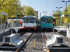 Die Endstation Preungesheim nach dem Umbau 2015