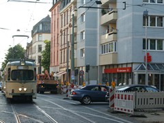 Die direkte Gleisverbindung von der Rohrbach in die Glauburgstraße gibt es nicht mehr