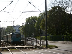 Die neue Station "Fischstein" 2015 ermglicht nun den Einsatz von Stadtbahnfahrzeugen.