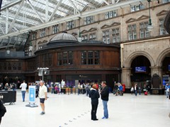 Die schöne Halle der Glasgow Central Station