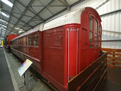 Wagen 55 der Glasgow Subway im Scottish Rail Museum in Bo'ness