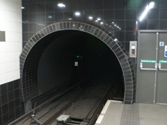 Die Tunnelröhren haben nur 3,35 m Durchmesser