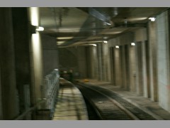 Das vorlufige Ende der Linie U5 am Hauptbahnhof. Bald wird diese Wand durchbrochen sein und die Fahrt kann in das Europaviertel fortgesetzt werden.
