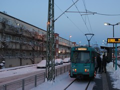 Beginnen wir unsere Reise mit der Linie U6 an der Station Heerstraße.
Bis in das Jahr 2014 waren ausschließlich Ptb Wagen auf der Linie U6 eingesetzt.