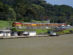 Der Zug der Panama Canal Railway