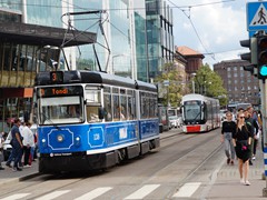 Retro Tram Wagen 138 an der zentralen Station Hobujaama 