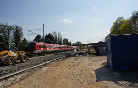 2020 wurde Platz für Neues geschaffen. Platz für den zukünftigen S-Bahnhof Ginnheim