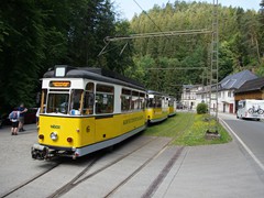 Der Triebwagen wird abgekuppelt.....