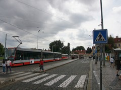 Die in der Klárov gelegene Station Malorstranká mit Typenvielfalt