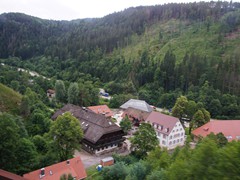 Von oben aus dem Zug heraus