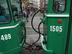 Gebremst wird mit Luft