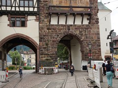 Bauarbeiten am Schwabentor.