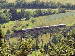 die über den Biesenbach Visadukt führt 