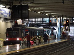 Ein klimatisierter T21 bei der Einfahrt nach Gabrialdi