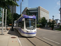 Ein Zug vom Typ "Liberty Modern Streetcar" des US Herstellers Brookville Equipment Corporation