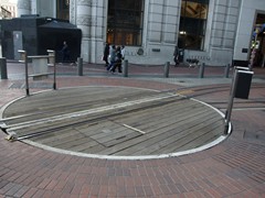 Die vermutlich meist fotografierte Drehscheibe,- Powell / Market
