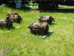Fahrmotoren im Gras