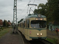 Ein Exemplar des N-Wagens ist fahrfähig erhalten geblieben. Hier in Schwanheim.