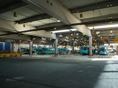 Die Gleise im süd-östlichen Teil der Halle.
