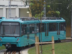 Der neue Stadtbahnwagen vom Typ U-5 25 im Bombardier Werk in Bautzen