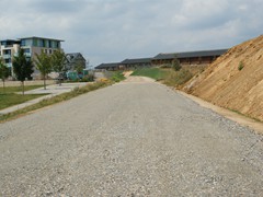 Das Ergebnis der Planierraupe.