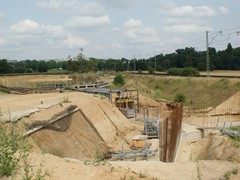 Der Kanaltunnel ist im Entstehen