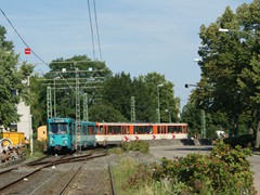 Ein Zug Richtung Heerstraße