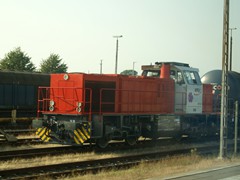 Eine MaK G 1206 auf der Marschbahn