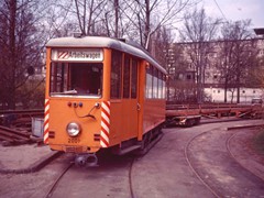 K-2001 in der Sandhofschleife als Gleisbauzug