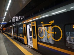 Mit Fahrradabteil