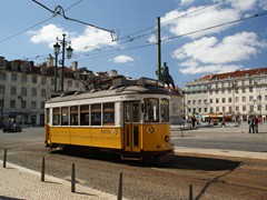 Am Praça da Figueira enden oder wenden einige Linien....