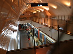 Fahrgastwechsel.