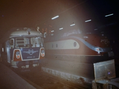 Treffen der (Intercity) Express Züge der 50ziger und 60ziger Jahre in Frankfurt am Main. BR 4010 der ÖBB und des VT601 der Deutschen Bundesbahn