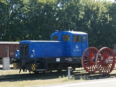 Rangiert werden die Kohlezüge wohl mit dieser Köf