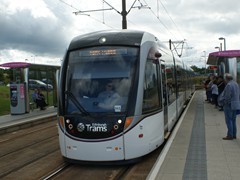 Einfahrt in die Station Ingliston P&R