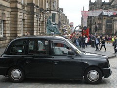 Auch Taxis werden gerne genutzt.