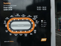 Das Netz der Glasgow Subway ist überschaubar