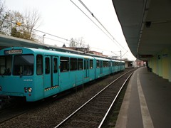 Wegen Bauarbeiten fuhr die Lnie U3 ausnahmsweise zur Römerstadt.