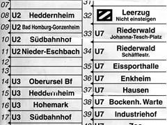 Zum Schluß die Ziele der A-Strecke in der linken Spalte.