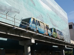 Der Metromover in Downtown